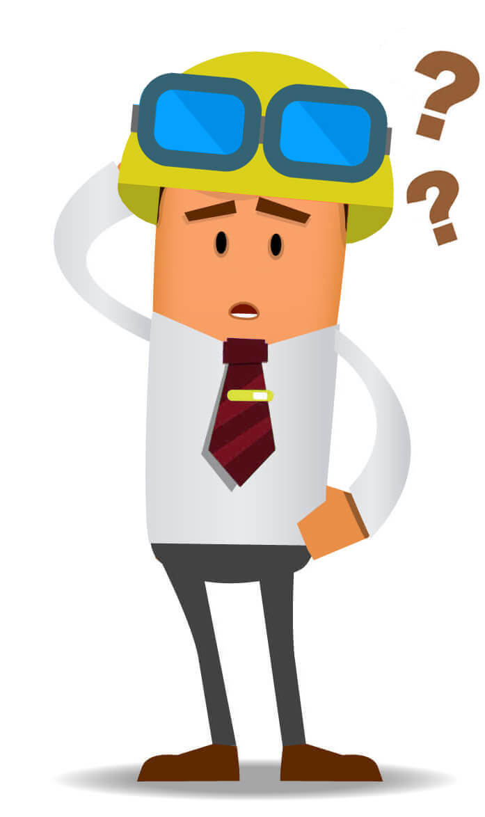 personagem questionando-se